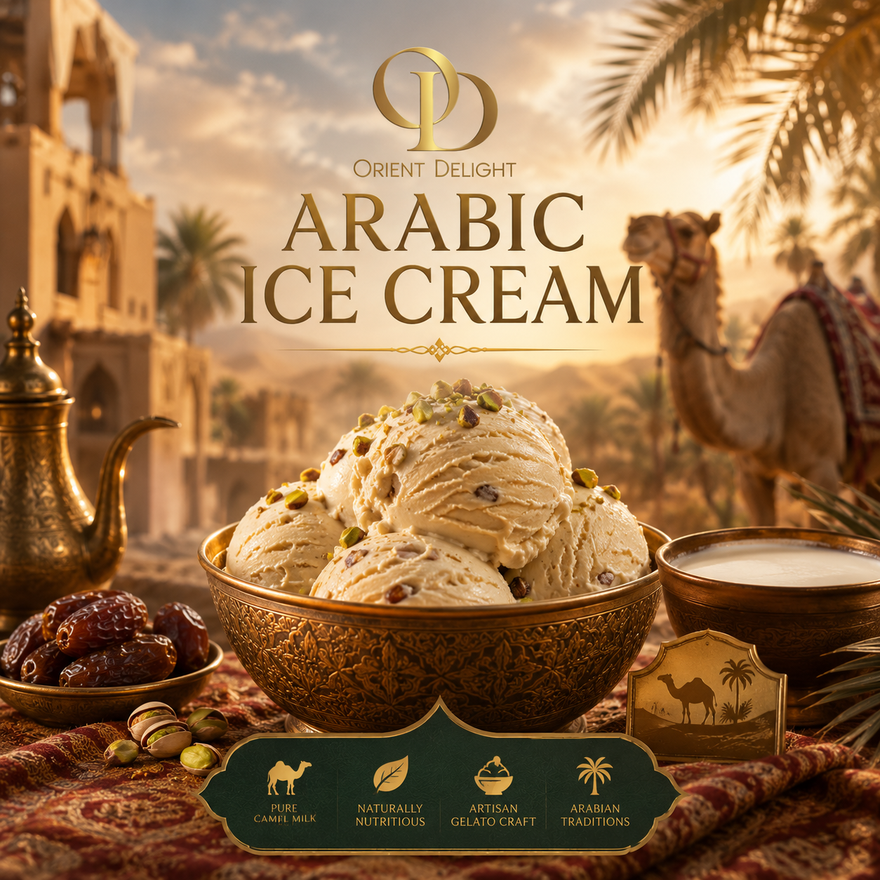 Camel Milk Ice Cream